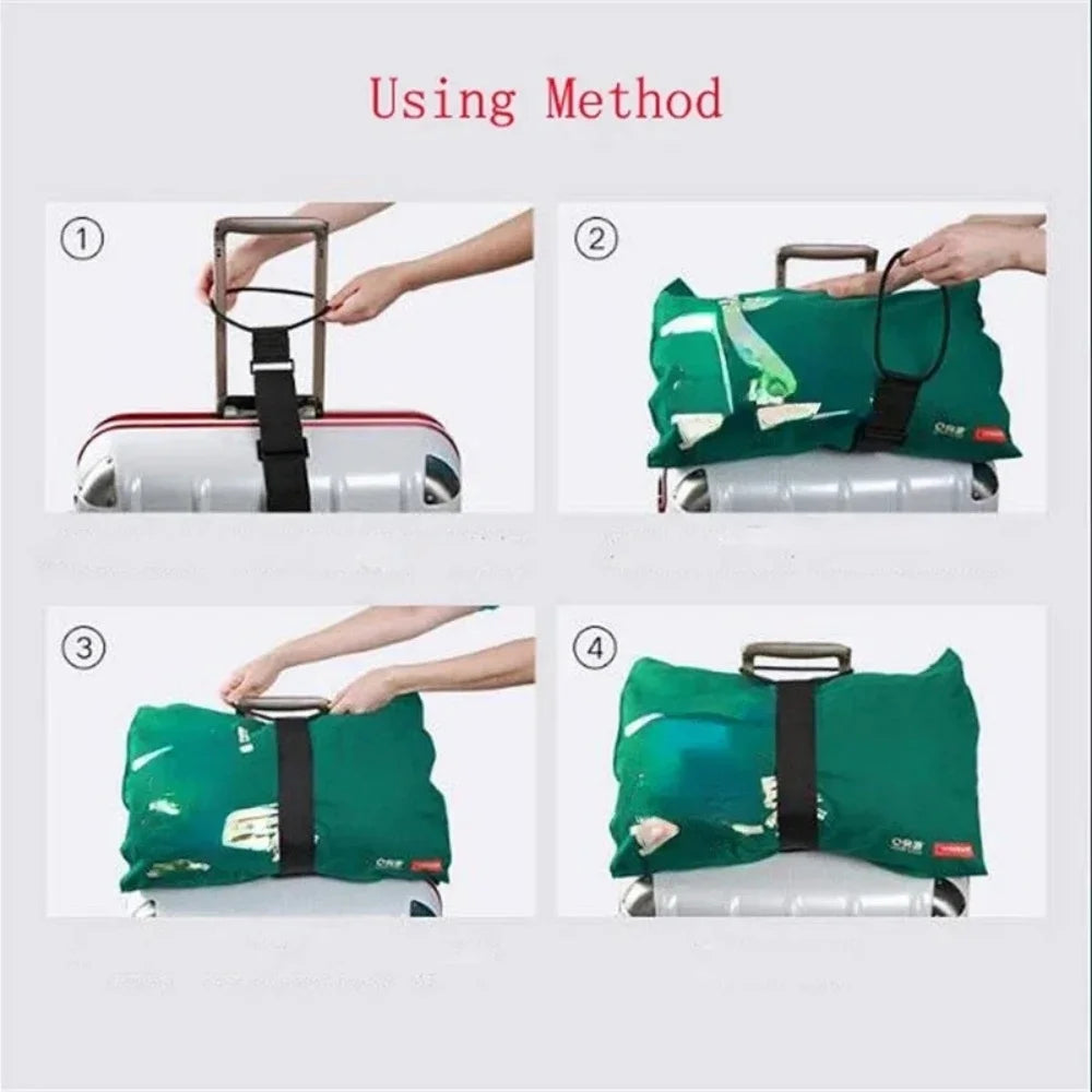 Adjustable Elastic Luggage Strap | Bungee Suitcase Belt Luggage Strap QXL
