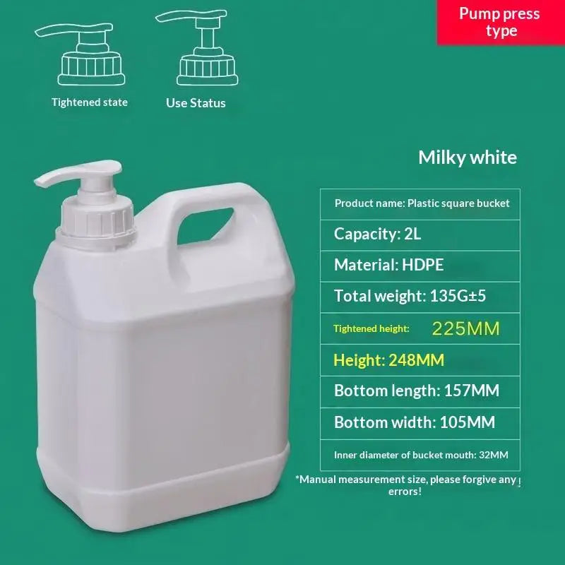 HDPE Pump Dispenser Bottle 250mL–2L | Refillable Lotion Pump Pump Dispenser Bottle QXL 2L
