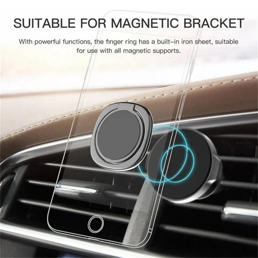 360° Rotating Metal Phone Ring Holder & Finger Grip Stand Phone Ring Holder QXL