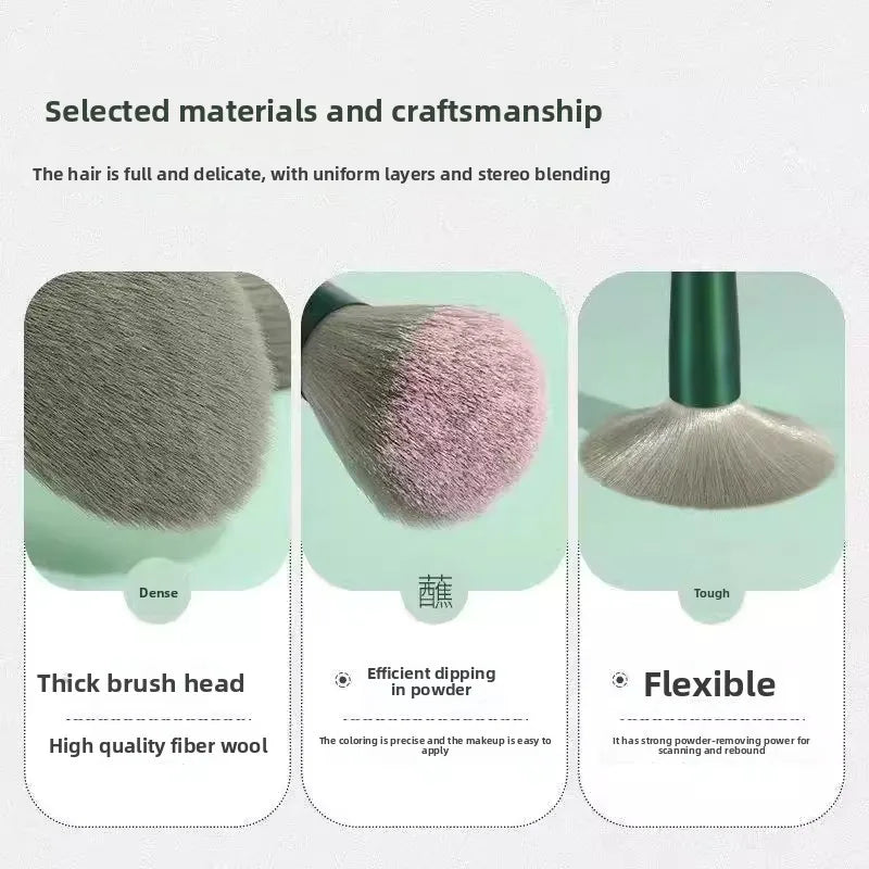 Professional Soft Fluffy Makeup Brush Set – Kabuki & Foundation Makeup Brush Set QXL