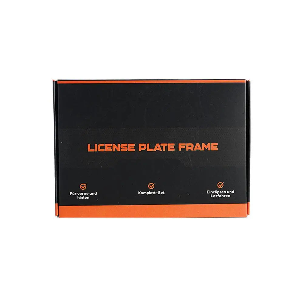4-Pack Frameless License Plate Holder | Weatherproof ABS License Plate Holder QXL