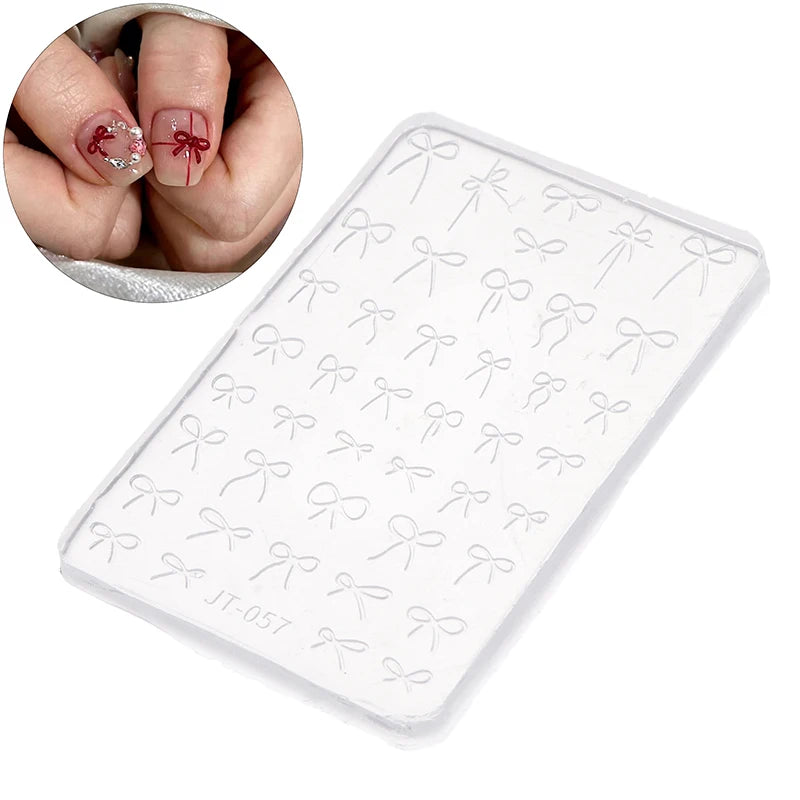 3D Bowknot Silicone Nail Art Mold | DIY Stamping & Carving Nail Art Mold QXL