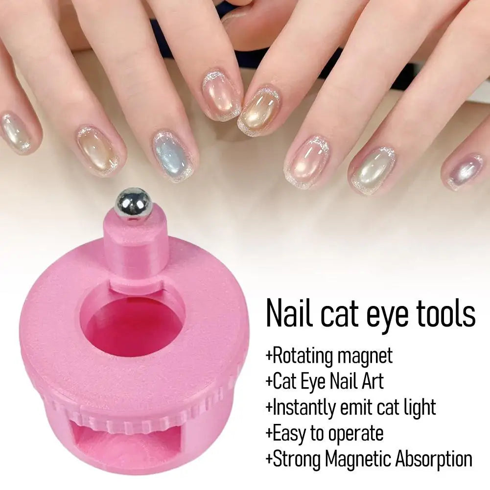 Rotating Cat Eye Magnet Tool for Gel Nail Polish Art Nail Art Magnet Tool QXL