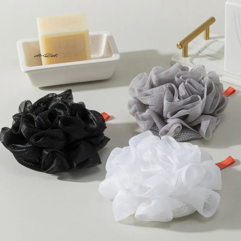 2-in-1 Loofah Bath Ball | Soap Dispenser & Body Scrubber Exfoliating Bath Scrubber QXL