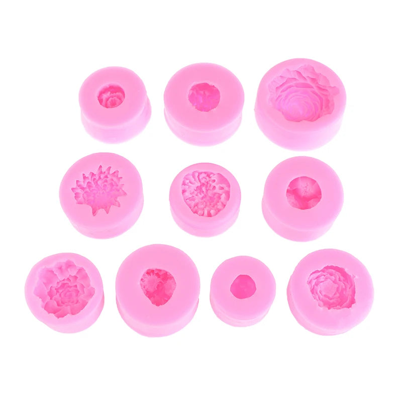 Silicone Flower Mold – Cake, Soap, Candle & Candy Making Silicone Craft Mold QXL