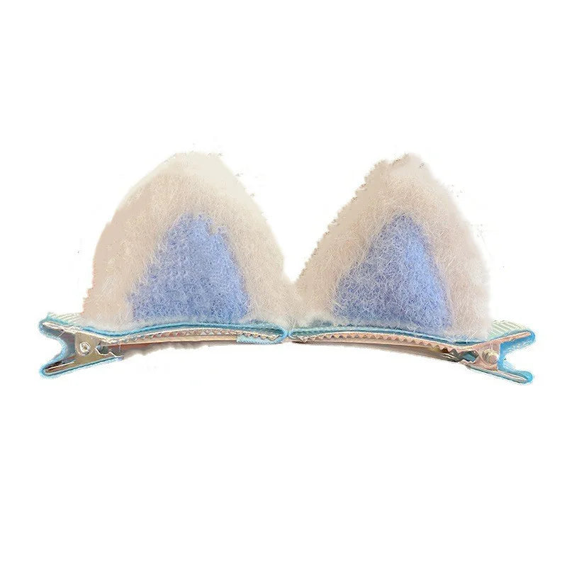 2-Pack Rabbit Ears Hair Clips for Baby Girls | Kawaii Barrettes Kids Hair Clips QXL