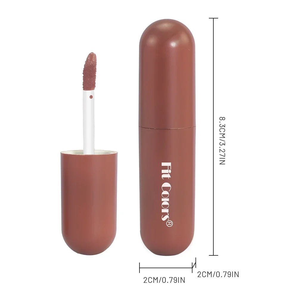 Fit Colors Marbled Chocolate Lip Gloss | Matte Waterproof Matte Lip Gloss QXL
