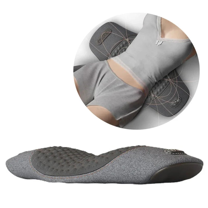Heated Memory Foam Lumbar Massage Cushion | Waist Support Pad Lumbar Support Cushion QXL