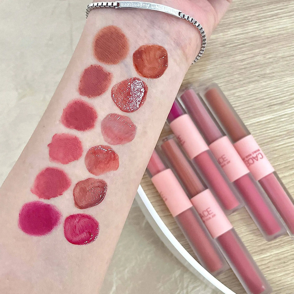 Maxfine Double-End Lip Gloss | Matte Velvet & Mirror Finish Lip Gloss QXL