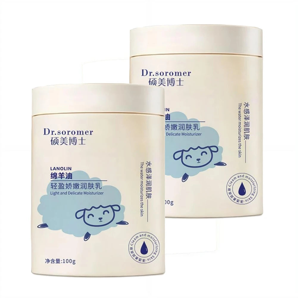 2-Pack Lanolin Moisturizing Body Cream | Deep Hydration Body Moisturizer Cream QXL pack of 2
