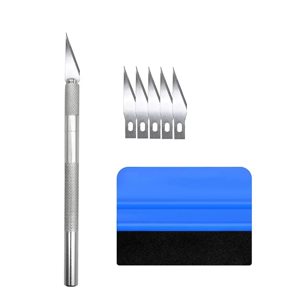 Car Window Tint & Vinyl Wrap Tool Kit | PPF Scrapers Set Vinyl Wrap Tool Kit QXL Kit 7pcs
