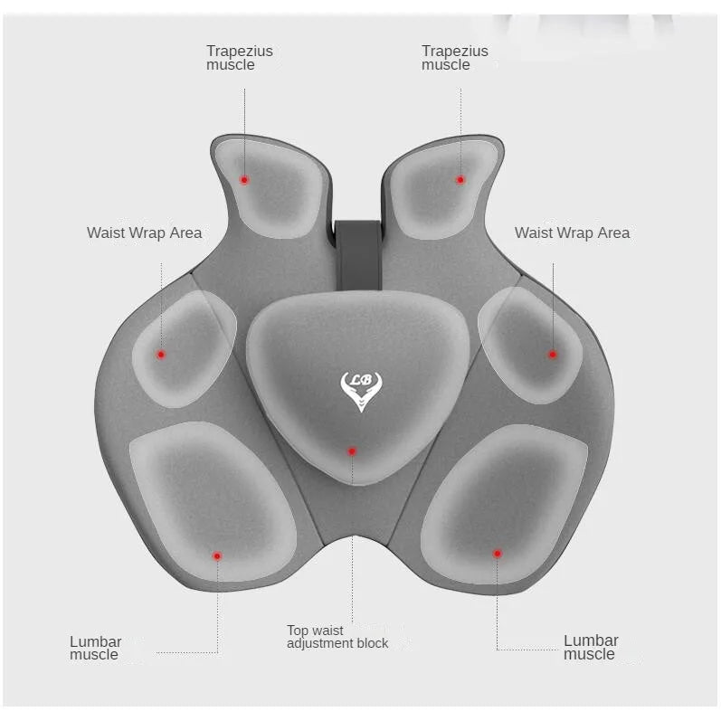 Memory Foam Lumbar & Seat Cushion Set | Office & Car Support Seat & Lumbar Cushion QXL