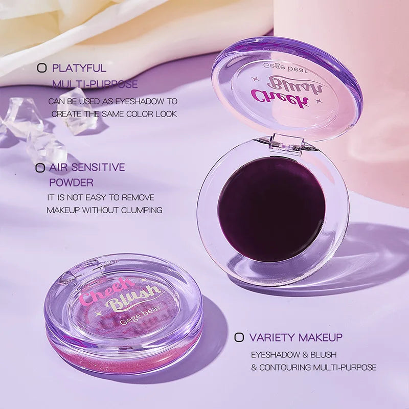 Gogo Bear Crystal Cream Blush | Moisturizing Color Enhancer Cream Blush QXL