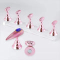 5-Pc Magnetic Nail Tips Display Stand | UV Gel Polish Holder Nail Art Display Stand QXL M116 rose gold