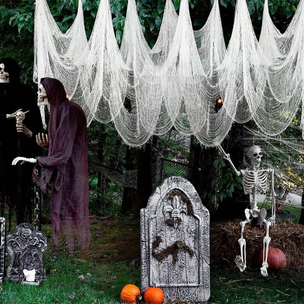 Halloween Creepy Gauze Decoration 30×72" Indoor & Outdoor Halloween Decoration QXL