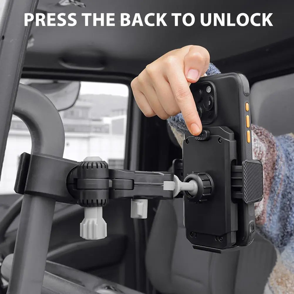 Heavy-Duty Shockproof Phone Mount for Trucks & Forklifts Vehicle Phone Mount QXL