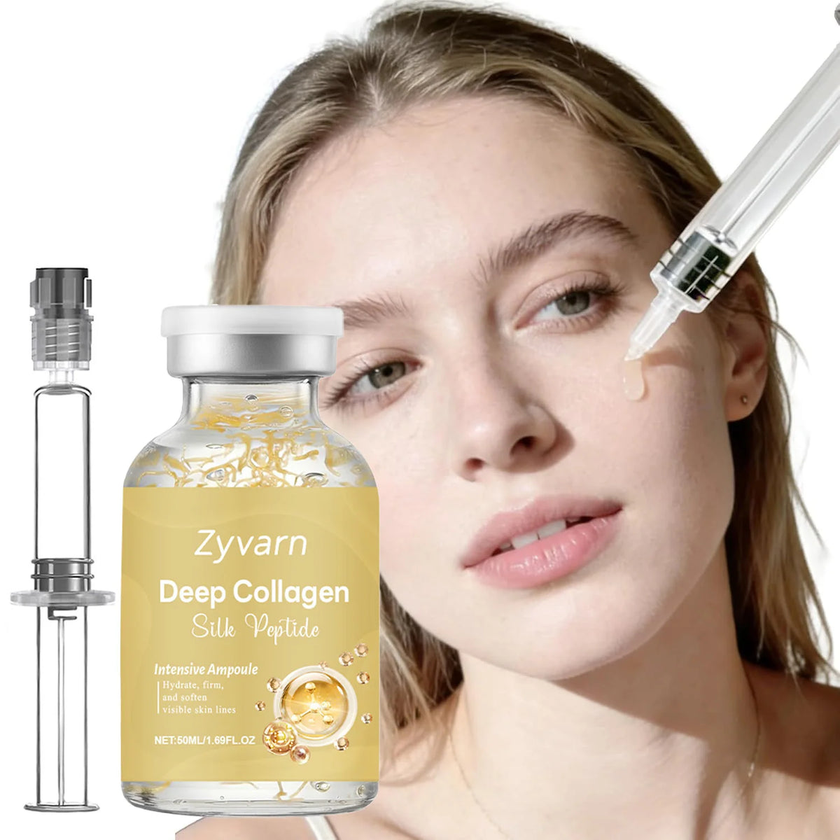 Collagen Silk Peptide Ampoule Essence | Korean Face Serum Face Serum Essence QXL