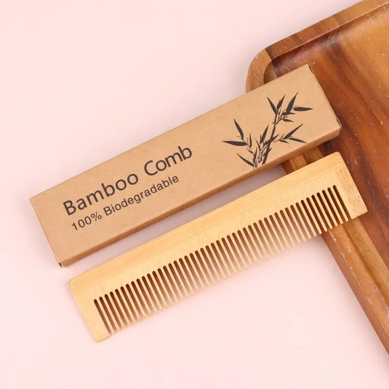Bamboo Massage Comb | Anti-Static Detangling Hair Brush Bamboo Hair Comb QXL