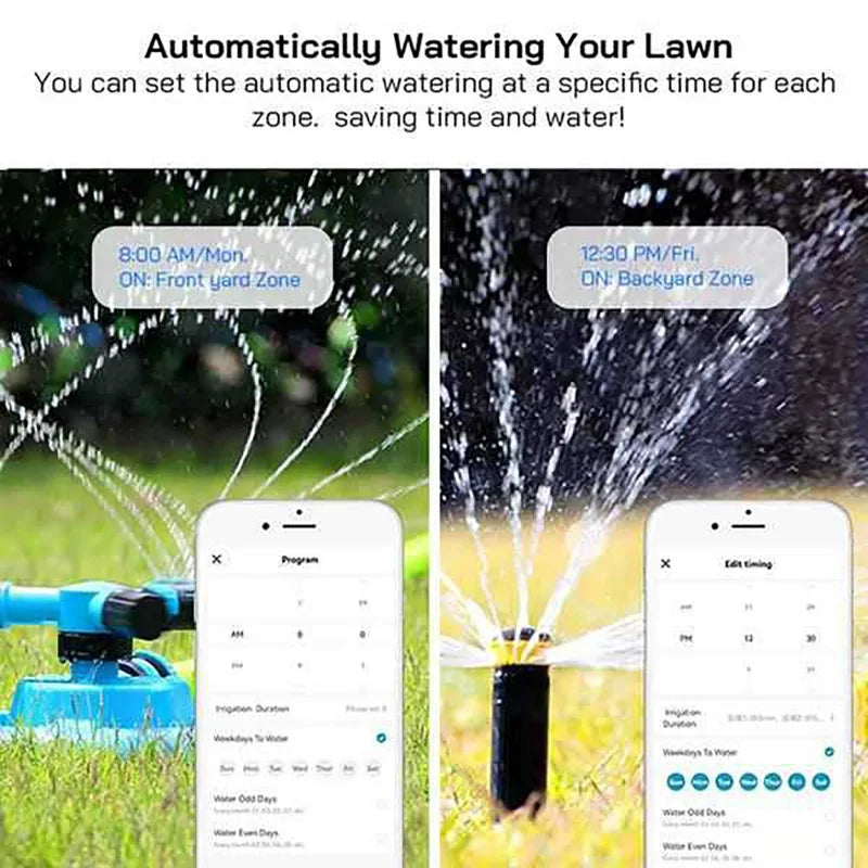 Tuya WiFi Sprinkler Controller | 8-Zone Smart Irrigation Timer Smart Irrigation Controller QXL