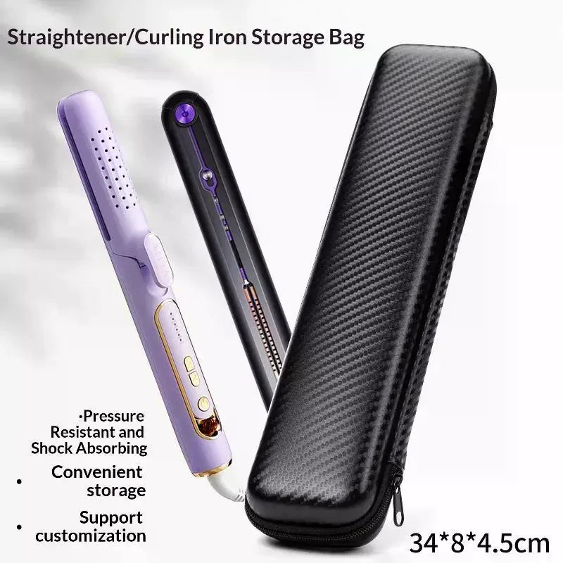 Hair Straightener Travel Case | Hard Shell Curling Iron Bag Hair Tool Travel Case QXL