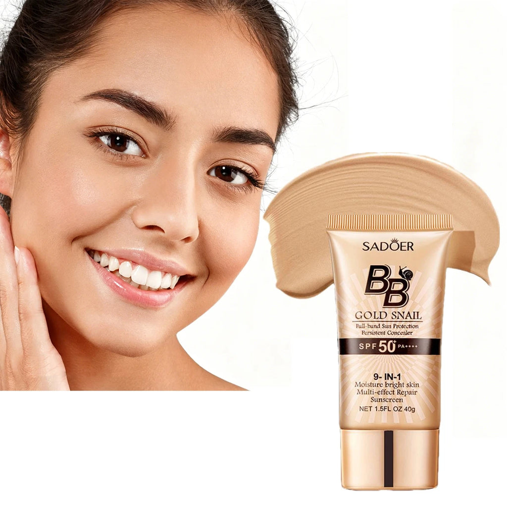 BB Cream SPF50+ Full Coverage Hydrating Tinted Moisturizer BB Cream Foundation QXL