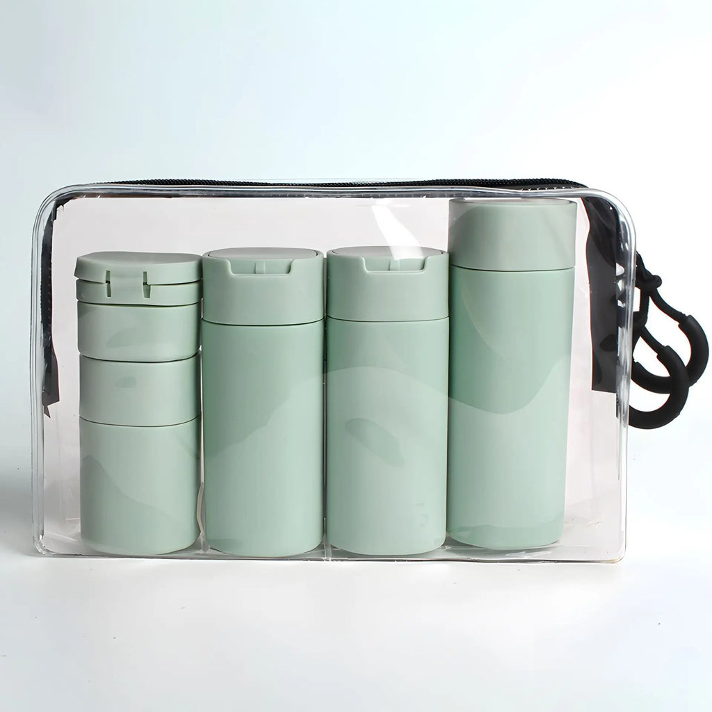 5-Piece Travel Refillable Bottle Set | 15–100ml Containers Travel Bottle Set QXL