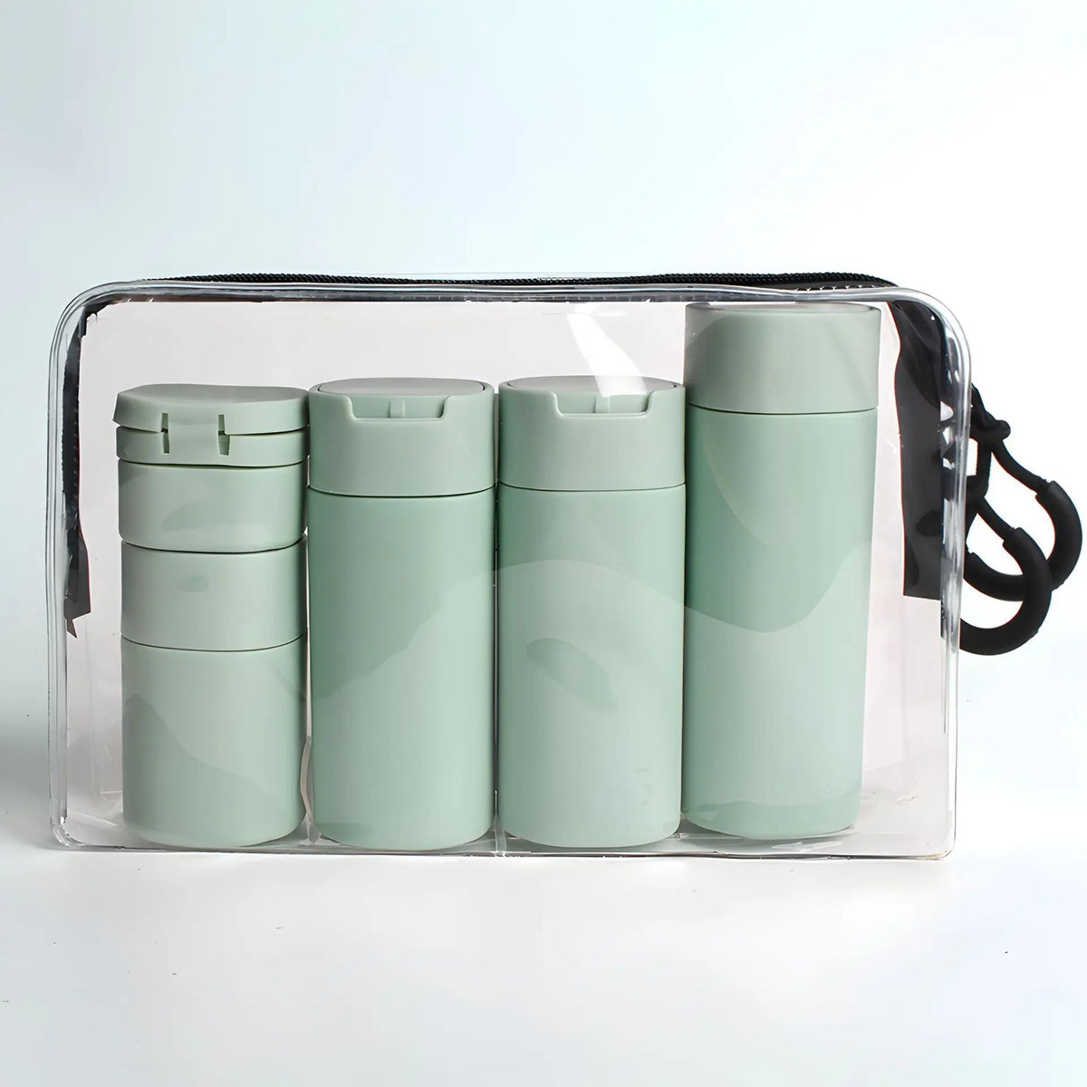 5-Piece Travel Refillable Bottle Set | 15–100ml Containers Travel Bottle Set QXL