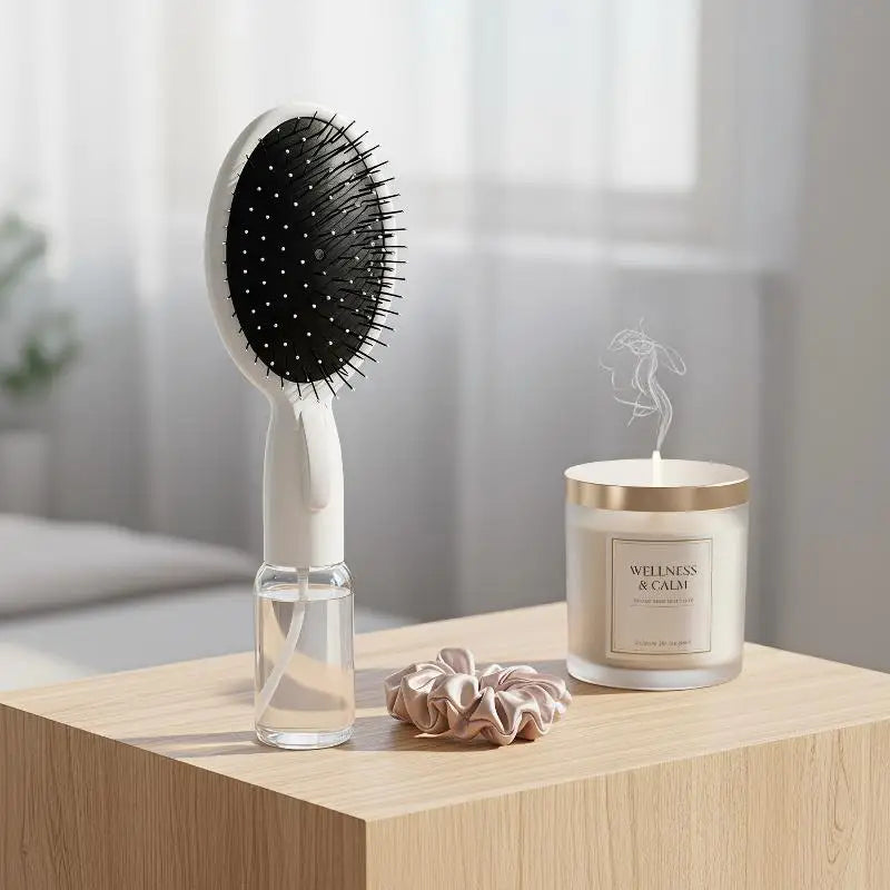 2-in-1 Spray Comb & Detangling Hair Brush | Mist Sprayer Spray Detangling Comb QXL