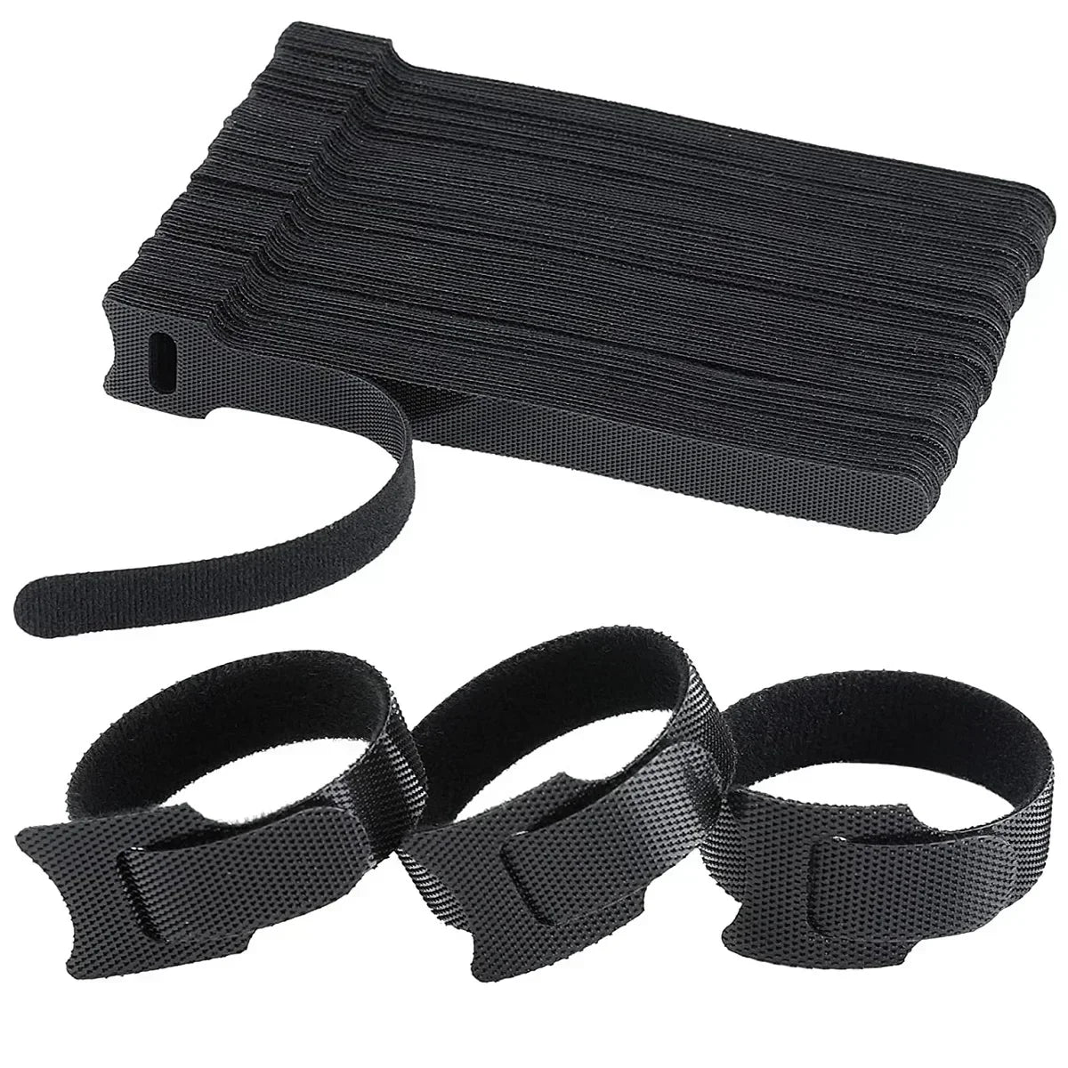 100-Pack Reusable Nylon Cable Ties | Wire Organizer Straps Reusable Cable Ties QXL B322 100pcs