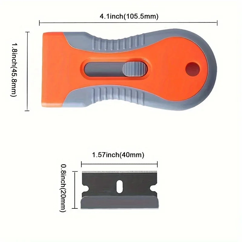 Telescopic Scraper Tool Set – 10 Blades | Label & Paint Remover Scraper Tool Set QXL