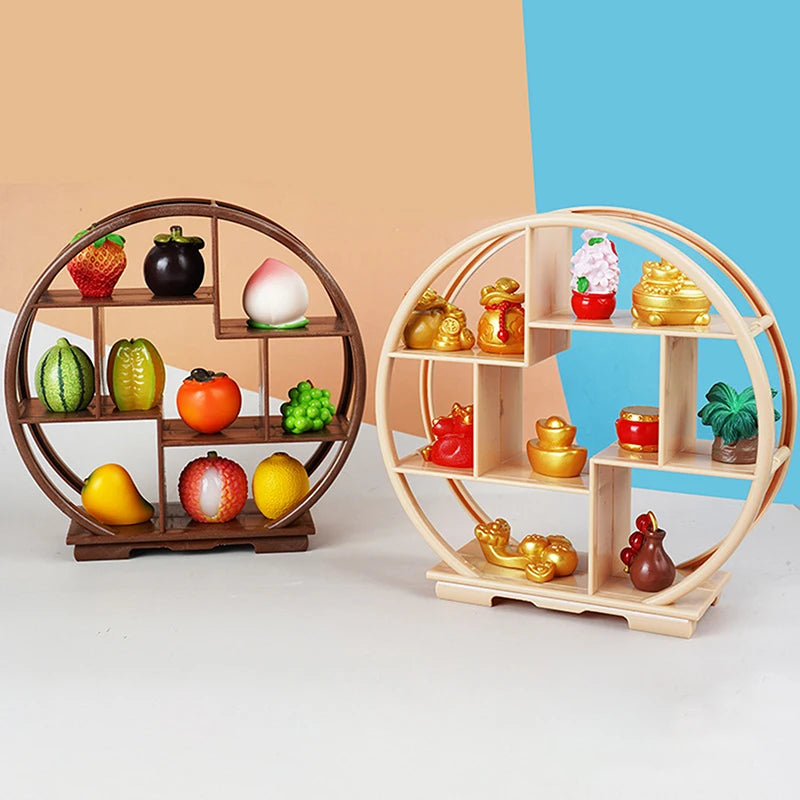 Miniature Dollhouse Display Shelf | 1:6 & 1:12 Scale Rack Dollhouse Miniature QXL