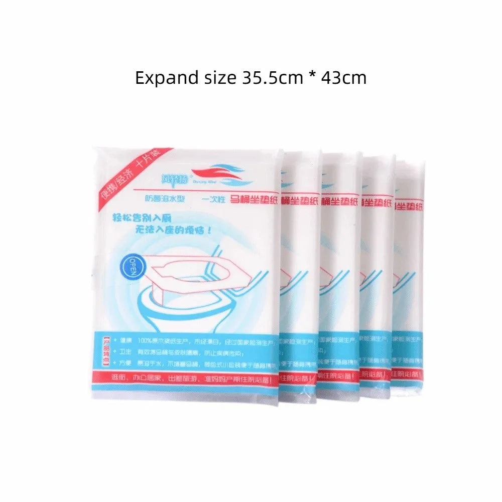 100-Pack Disposable Paper Toilet Seat Covers – Travel & Home Toilet Seat Covers QXL