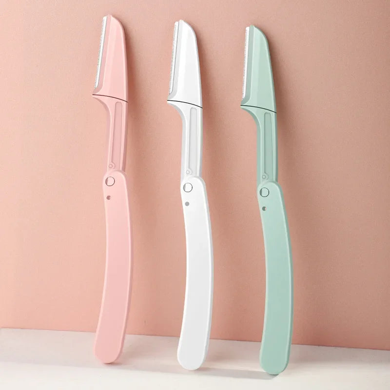 3-Pack Eyebrow Trimmer & Facial Hair Shaver for Women Eyebrow Trimmer Set QXL
