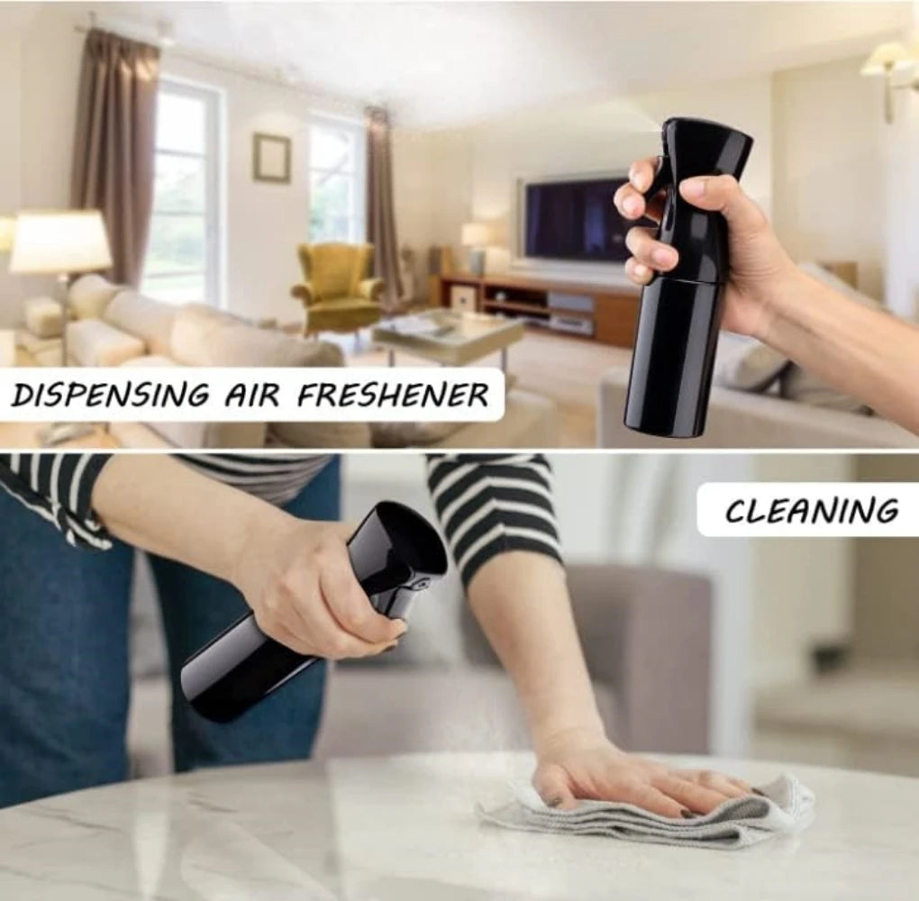 200ml Refillable Fine Mist Continuous Spray Bottle | Hair & Garden Fine Mist Spray Bottle QXL