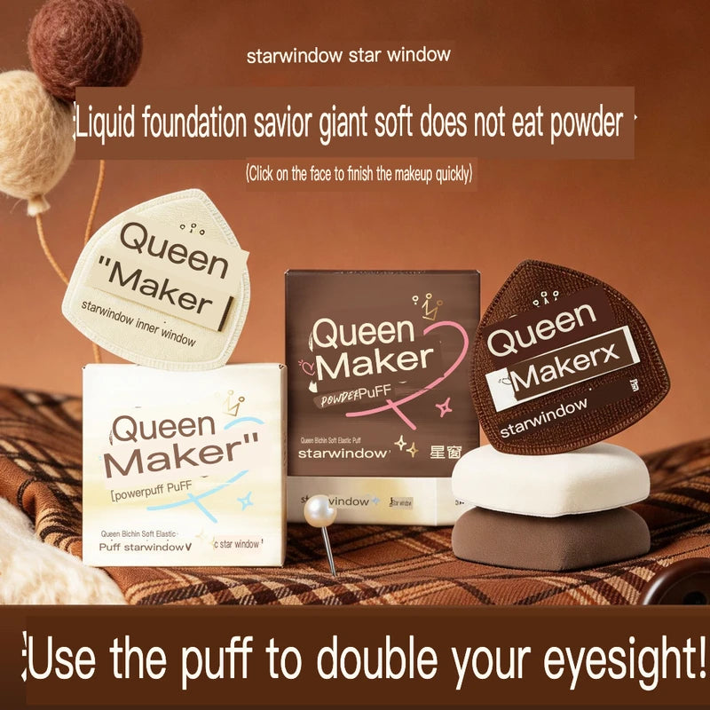 RUBYCELL Queen's Puff Ultra-Soft Makeup Sponge 2-Pack Makeup Sponge Puff QXL