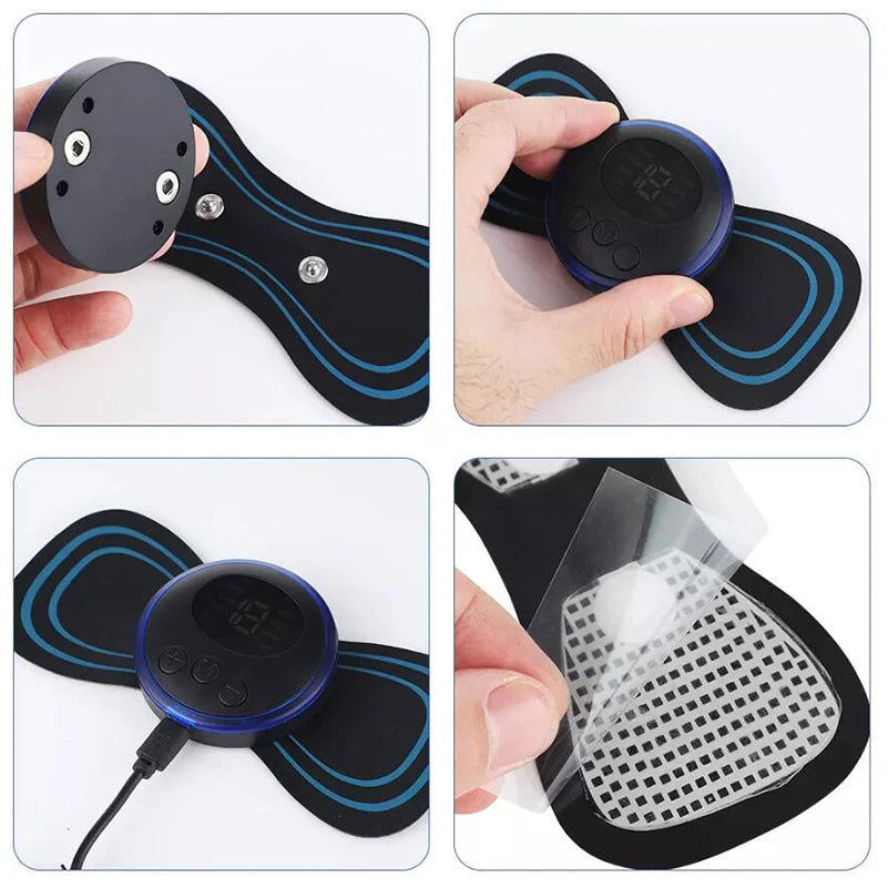 Portable EMS Neck & Body Massager | 8 Modes 19 Intensity Levels EMS Neck Massager QXL