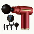 Portable Wireless Massage Gun | 4 Heads & LED Screen Handheld Massage Gun QXL B As shown -1