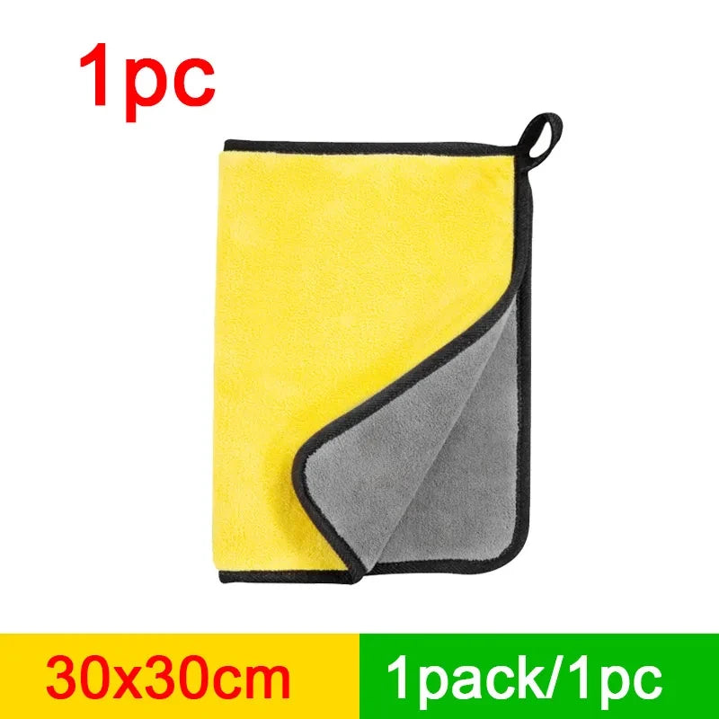 Microfiber Car Wash Detailing Towel | Lint-Free Drying Cloth Car Detailing Towel QXL 30X30CM