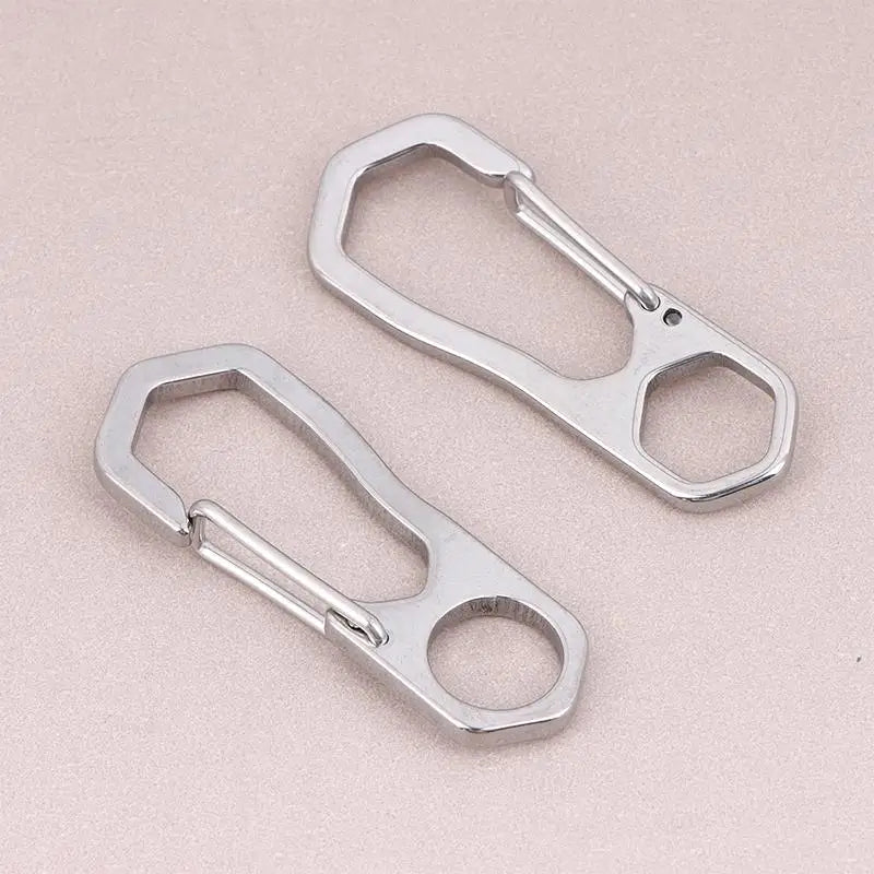 Stainless Steel Carabiner Clips 2/5-Pack | Rustproof Spring Buckle Carabiner Spring Clips QXL