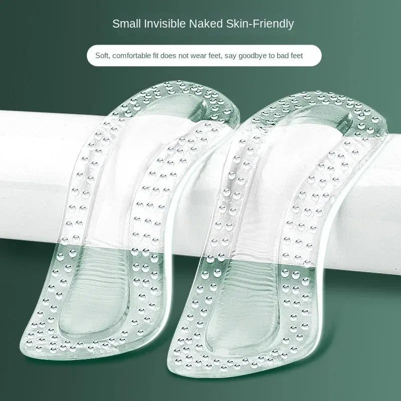 Gel Heel Cushion Pads – Self-Adhesive Anti-Slip Shoe Inserts Gel Heel Inserts QXL