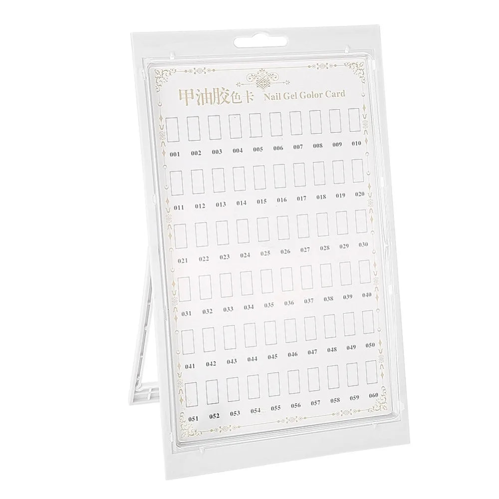 Nail Polish Color Card Display Stand | 60-Color Rack Nail Display Stand QXL black