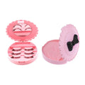 False Eyelash Storage Box with Mirror – Pink Bowknot Case Eyelash Storage Case QXL Default Title