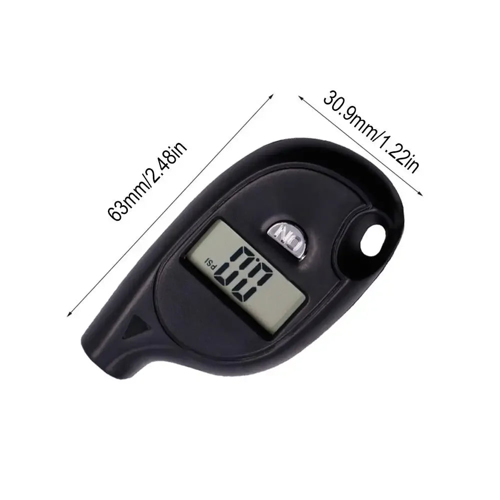 LCD Digital Tire Pressure Gauge | Mini Keychain Tester Tire Pressure Gauge QXL