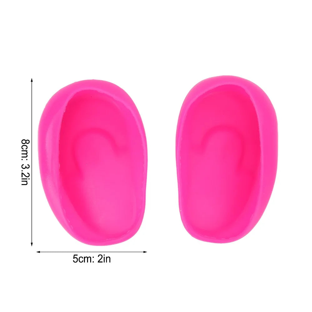 10-Pack Silicone Hair Dye Ear Covers | Waterproof 5 Pairs Hair Dye Ear Covers QXL