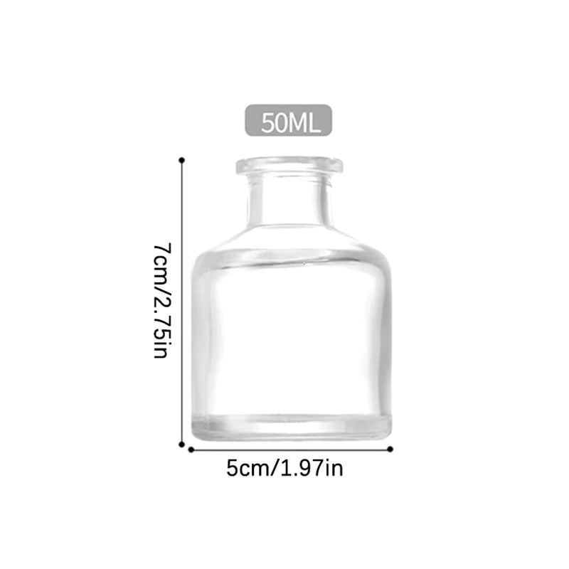 50ml Glass Reed Diffuser Bottle | Home Fragrance Container Reed Diffuser Bottle QXL