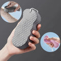 Exfoliating Bath Sponge | Body Scrubber & Dead Skin Remover Exfoliating Bath Sponge QXL grey