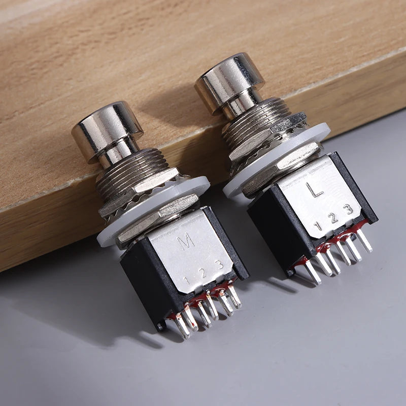 DPDT 6-Pin Foot Switch Latching Momentary Stomp Box Pedal Foot Switch QXL