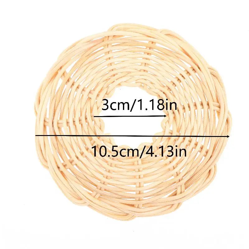 Handwoven Rattan Pendant Lampshade | Retro Basket Shade 2-Pack Pendant Lampshade QXL