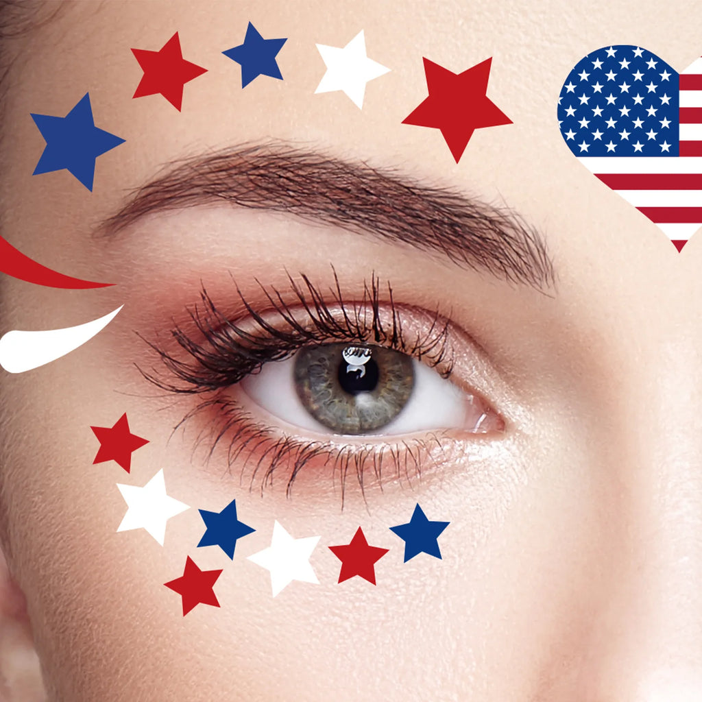4th of July Waterproof Temporary Tattoo Stickers | USA Flag Temporary Tattoo Stickers QXL