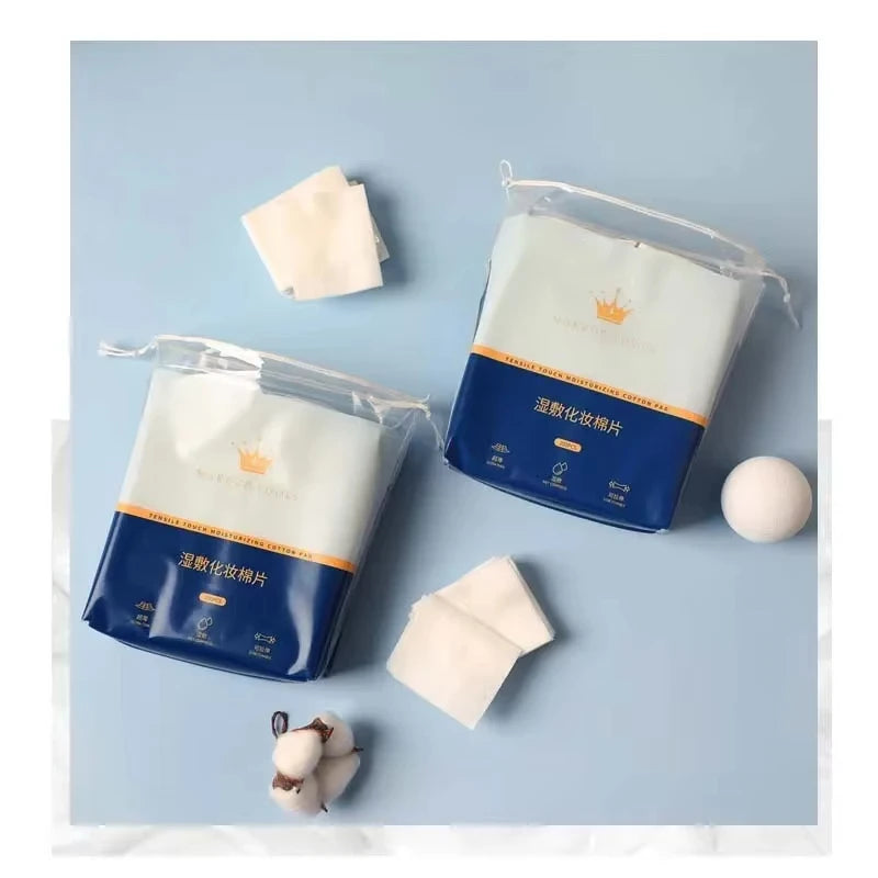 200-Pack Disposable Pre-Makeup Moist Cotton Pads | Makeup Remover Disposable Cotton Pads QXL